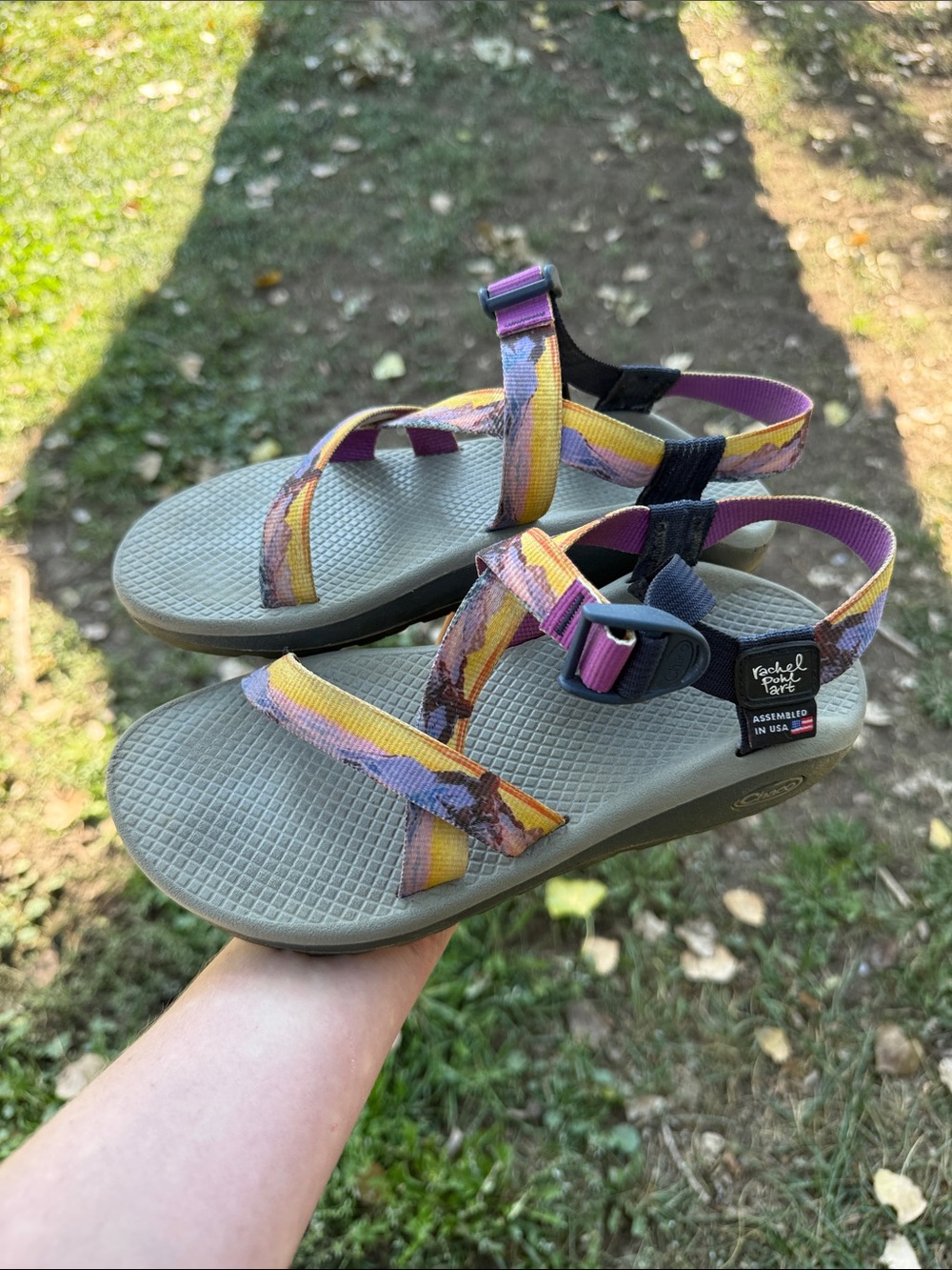 Chaco is Rachel power art assembled in USA.